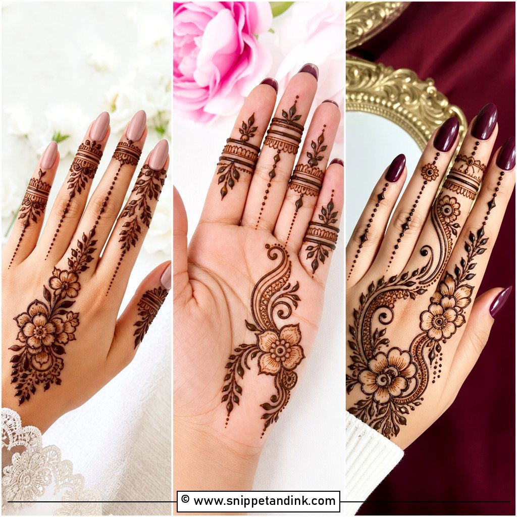35 Finger Mehndi Design Ideas for Delicate Bridal Detail Today
