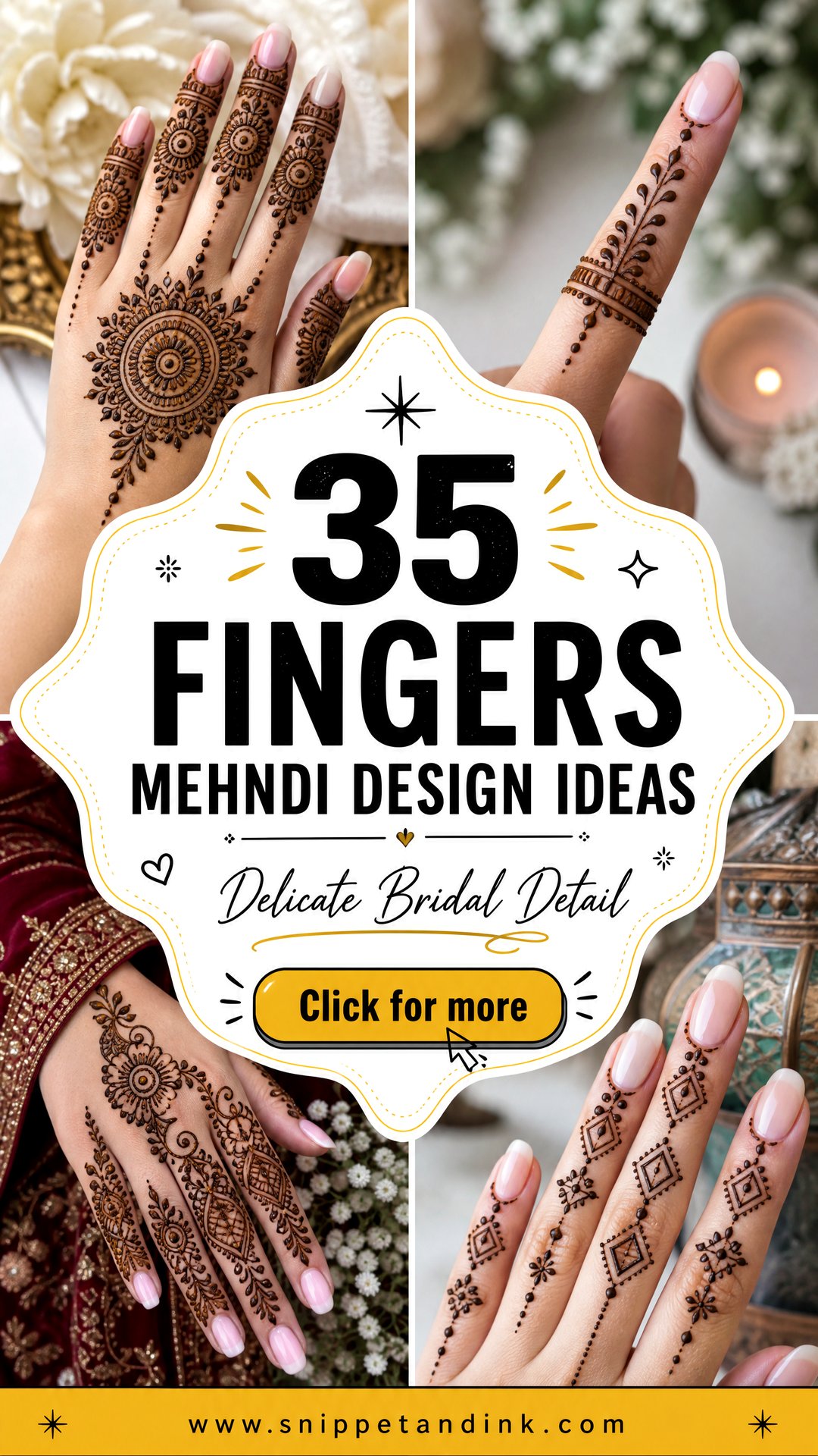 35 Fingers Mehndi Design Ideas for Delicate Bridal Detail - 35 Fingers Mehndi Design Ideas for Delicate Bridal Detail