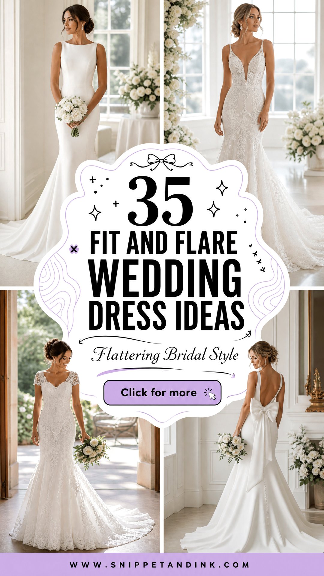 35 Fit and Flare Wedding Dress Ideas for Flattering Style - 35 Fit and Flare Wedding Dress Ideas for Flattering Style