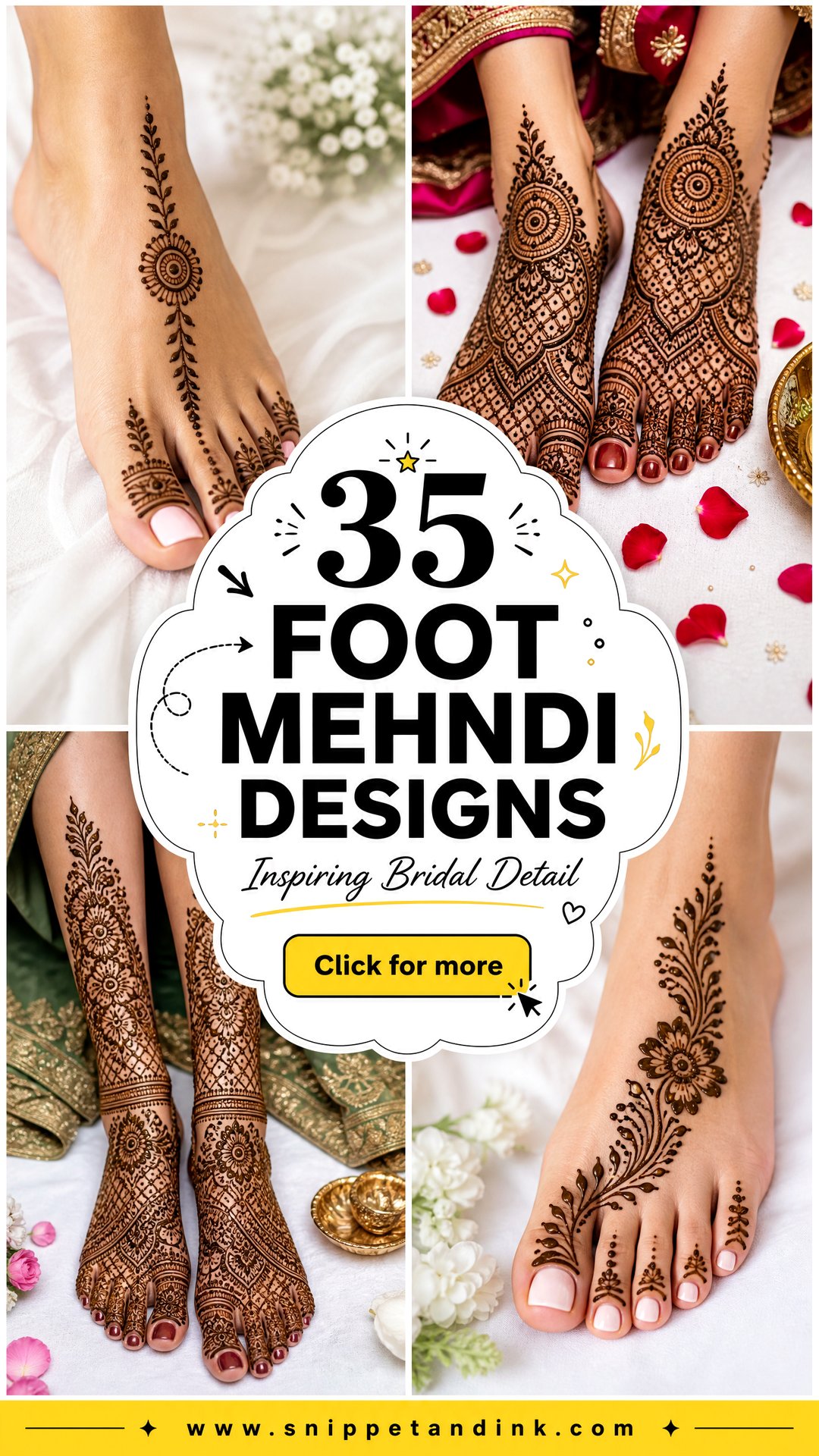 35 Foot Mehndi Designs for Brides With Inspiring Detail - 35 Foot Mehndi Designs for Brides With Inspiring Detail