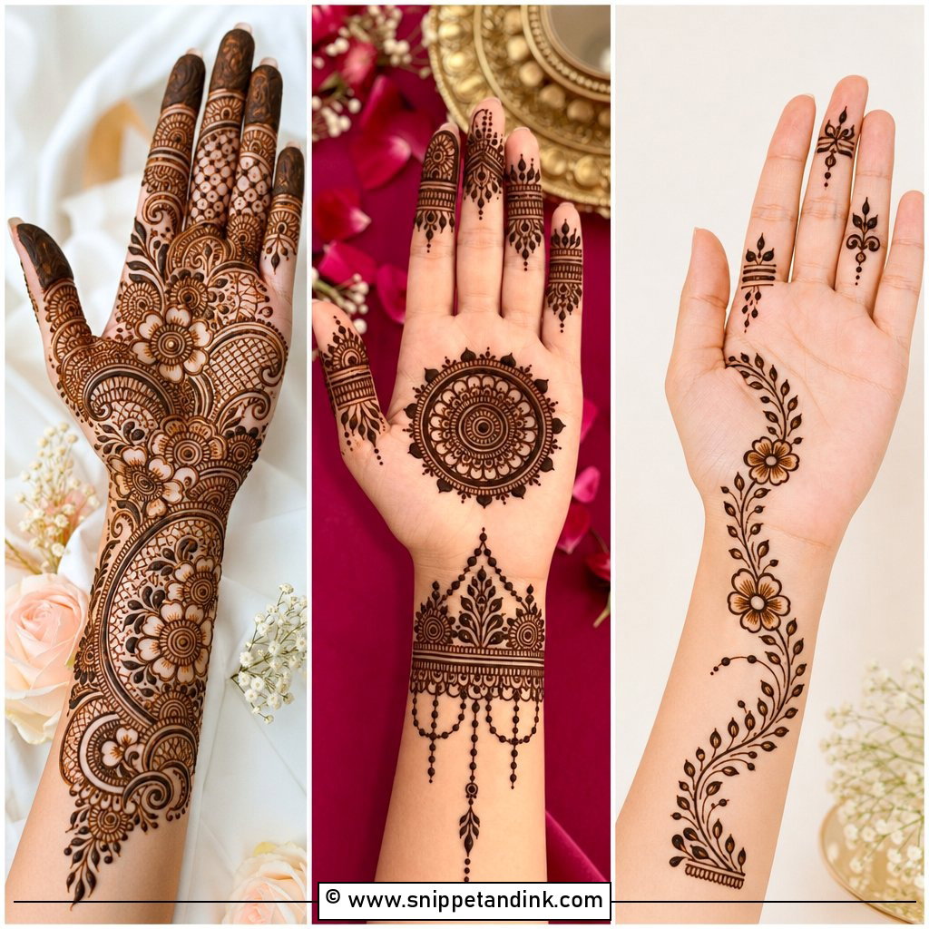 35 Front Hand Mehndi Design Ideas for Stylish Bridal Looks