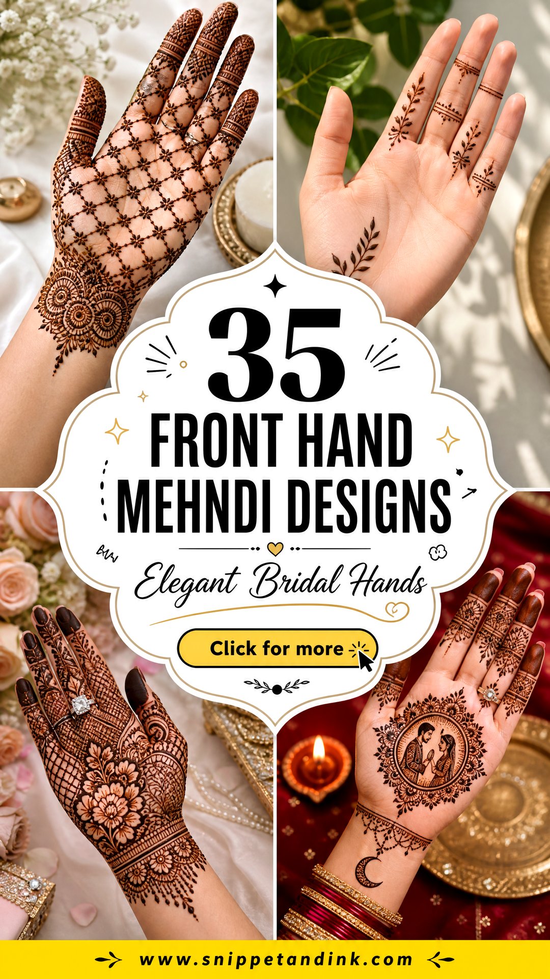 35 Front Hand Mehndi Designs for Elegant Bridal Hands Today - 35 Front Hand Mehndi Designs for Elegant Bridal Hands Today