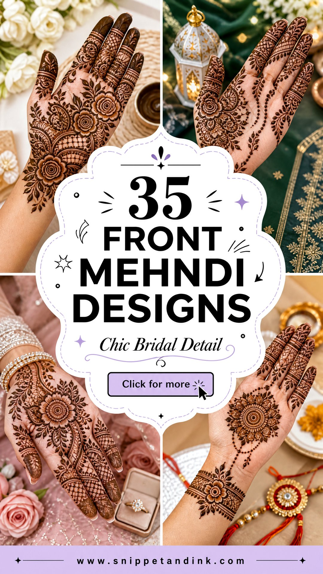 35 Front Mehndi Designs for Brides Who Love Chic Detail - 35 Front Mehndi Designs for Brides Who Love Chic Detail