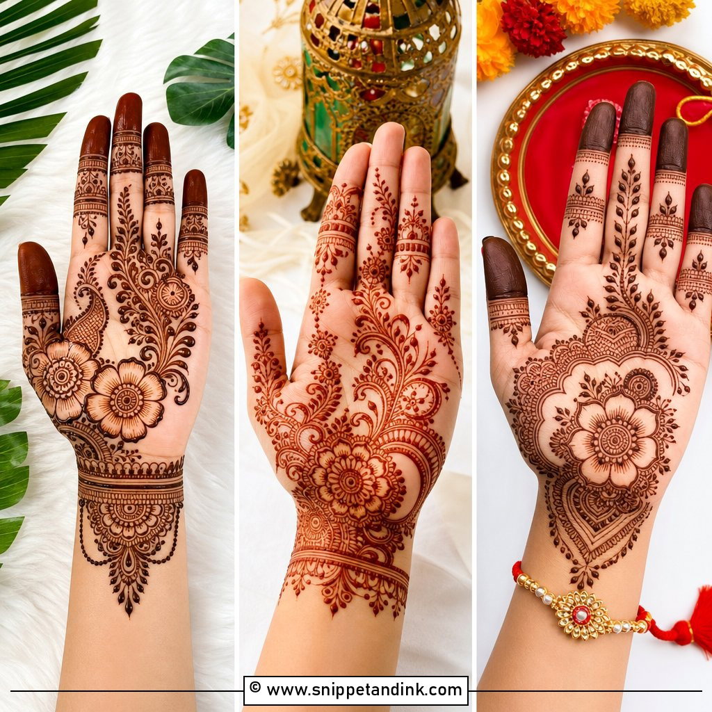 35 Front Mehndi Designs for Brides Who Love Chic Detail