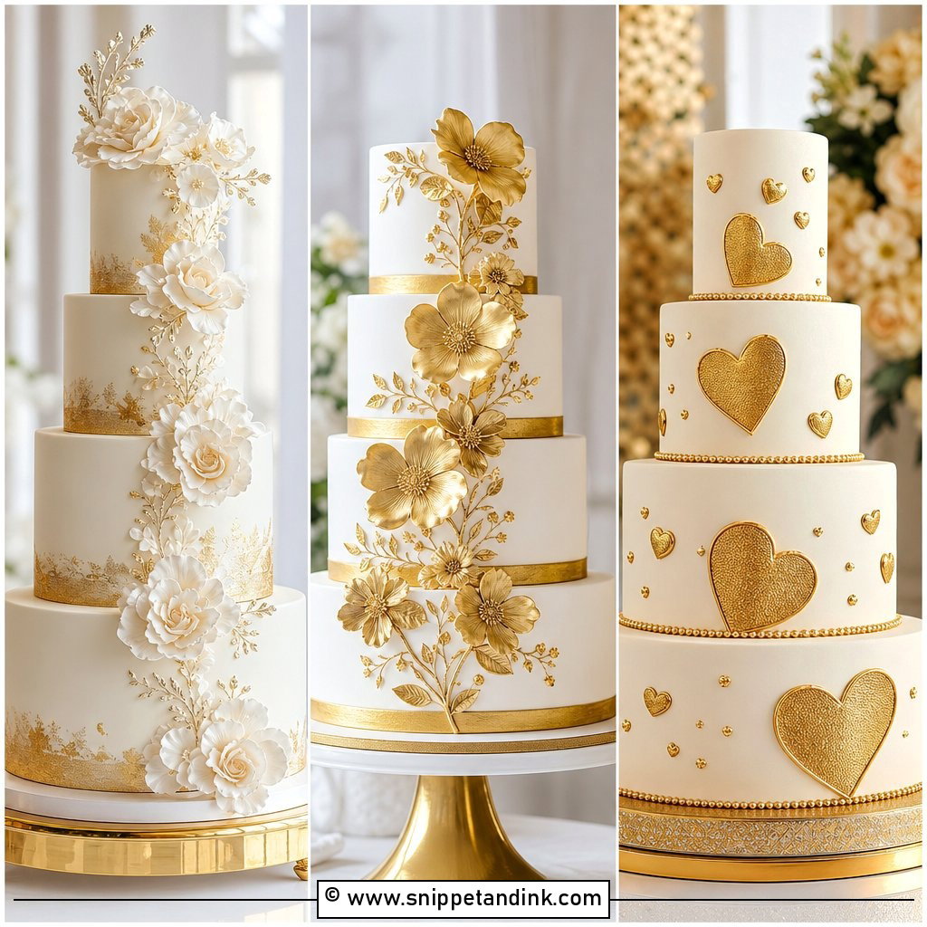 35 Gold Cake Ideas for Wedding That Feel Luxe and Modern