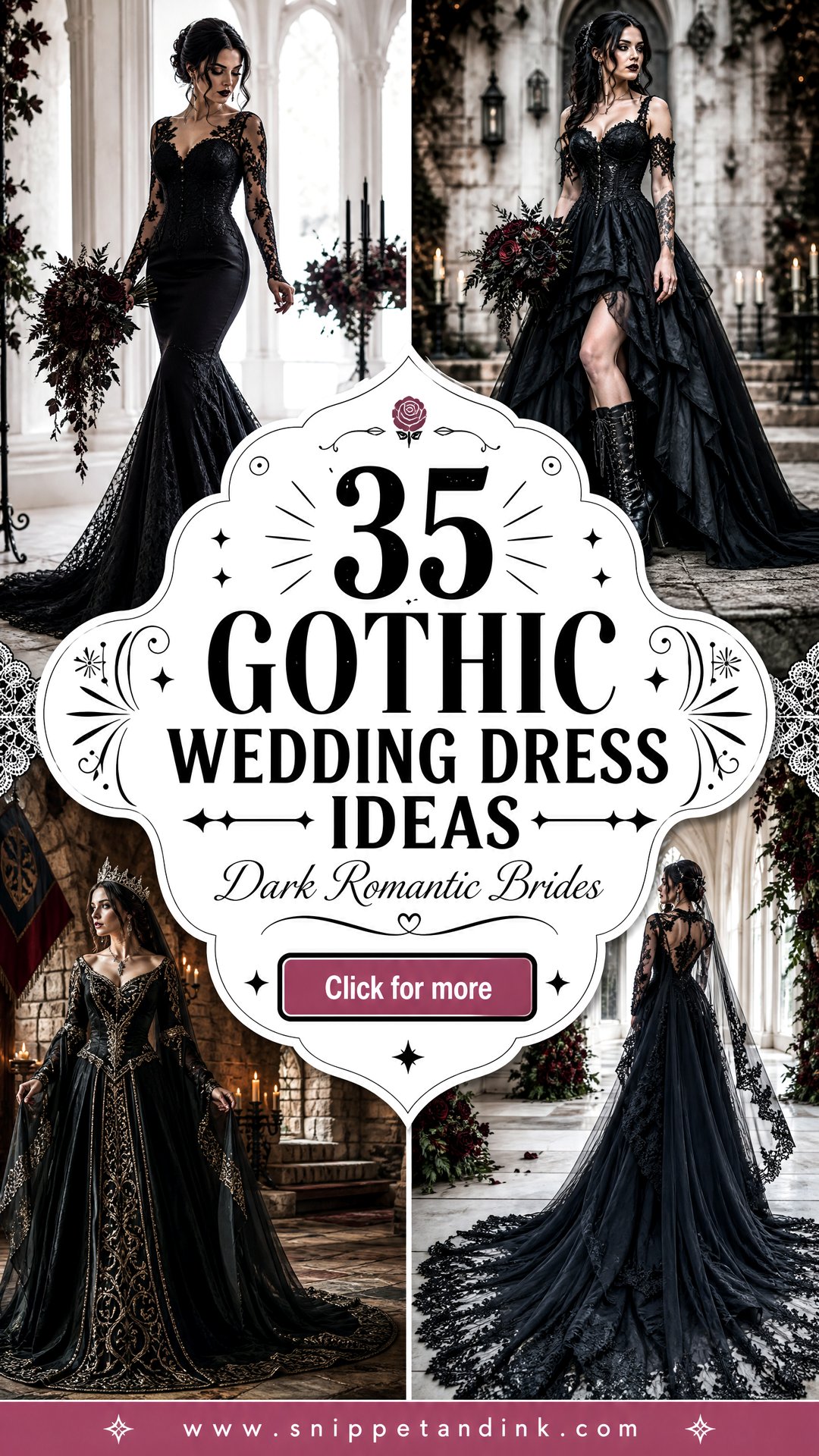 35 Gothic Wedding Dress Ideas for Dark Romantic Brides - 35 Gothic Wedding Dress Ideas for Dark Romantic Brides