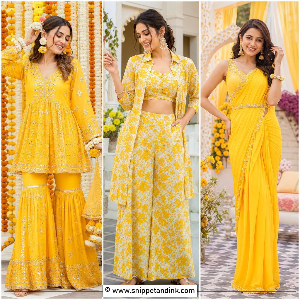 35 Haldi Ceremony Outfit for Bride Ideas To Shine Bright