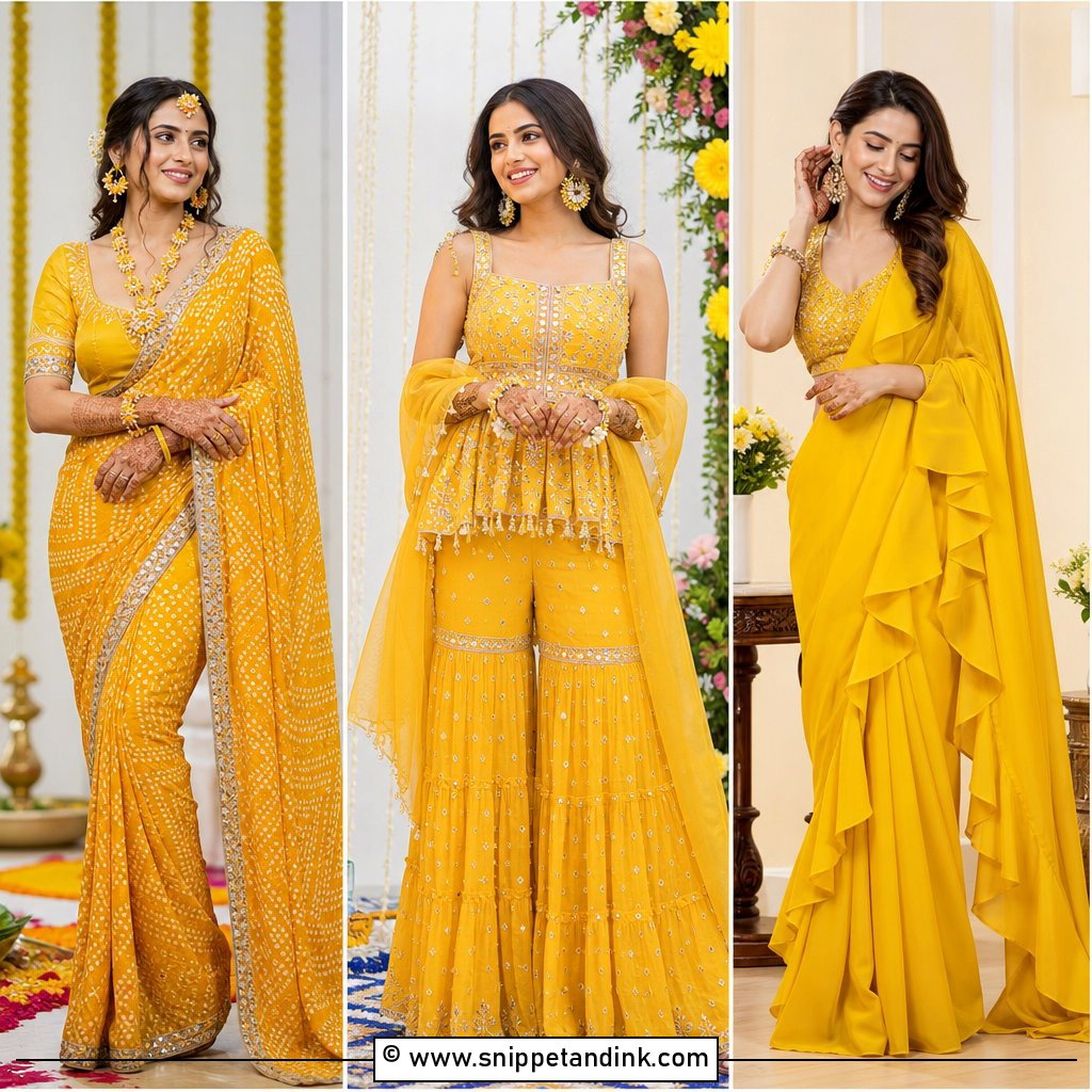35 Haldi Dress for Bride Ideas Radiant Wedding Looks
