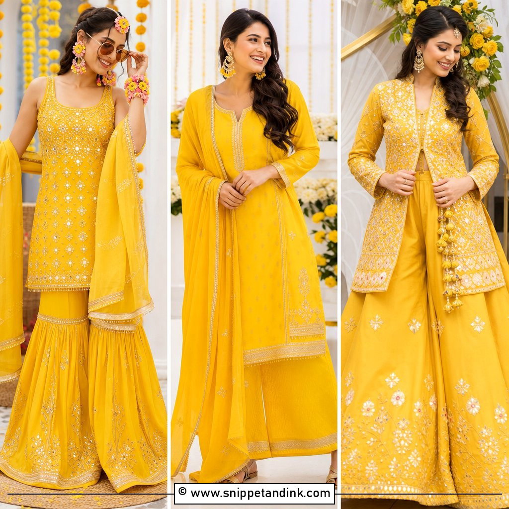 35 Haldi Outfits for Bride Vibrant Looks To Shine Bright