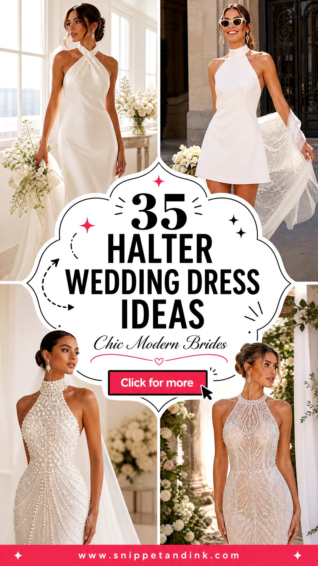 35 Halter Wedding Dress Ideas For Chic Modern Brides - 35 Halter Wedding Dress Ideas For Chic Modern Brides