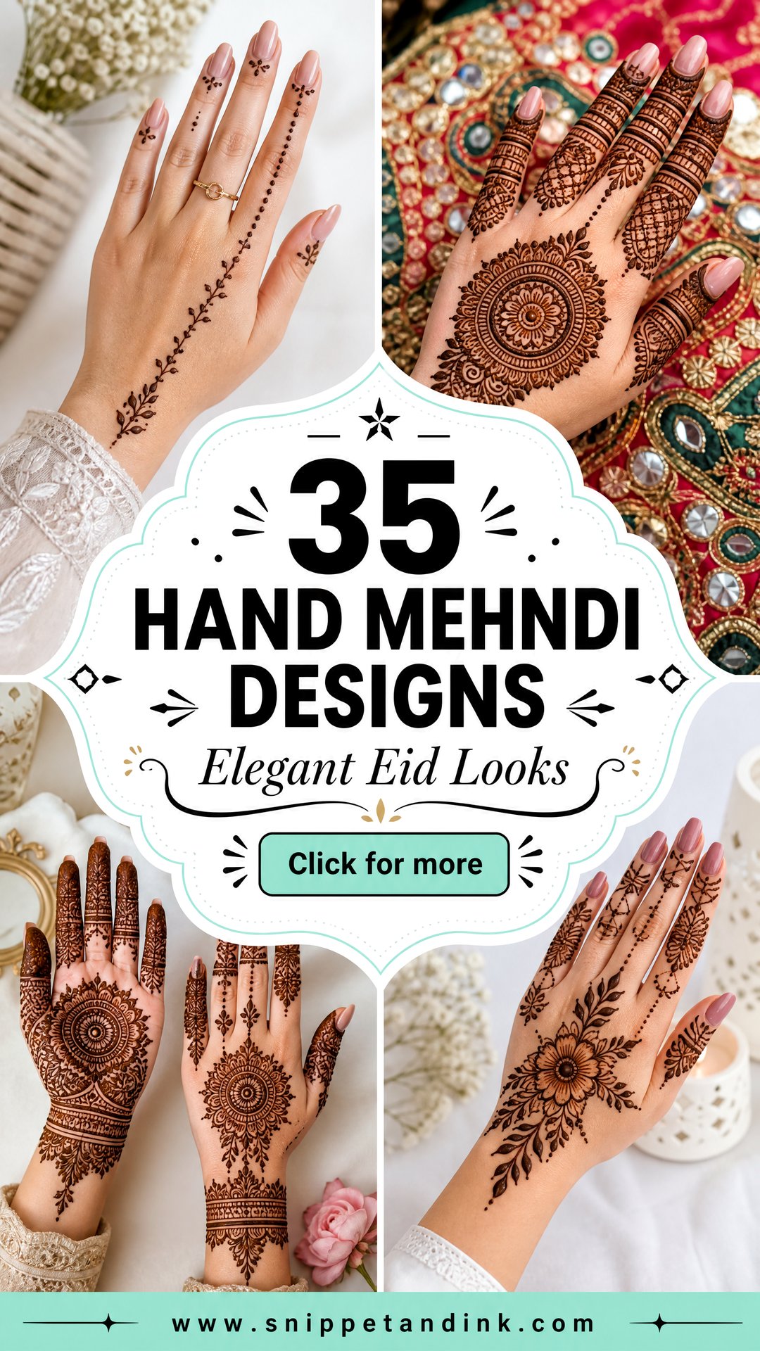 35 Hand Mehndi Designs for Elegant Eid and Wedding Looks - 35 Hand Mehndi Designs for Elegant Eid and Wedding Looks