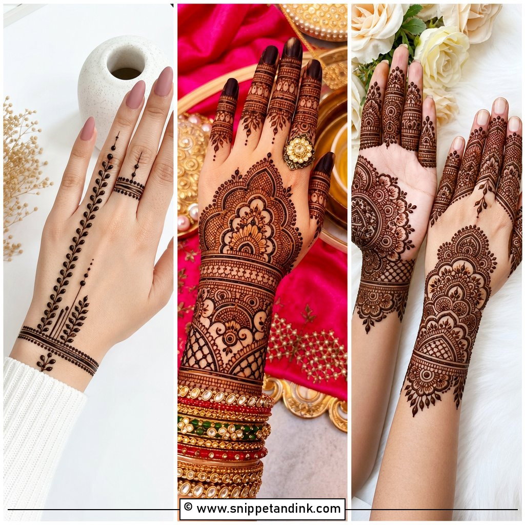 35 Hand Mehndi Designs for Elegant Eid and Wedding Looks