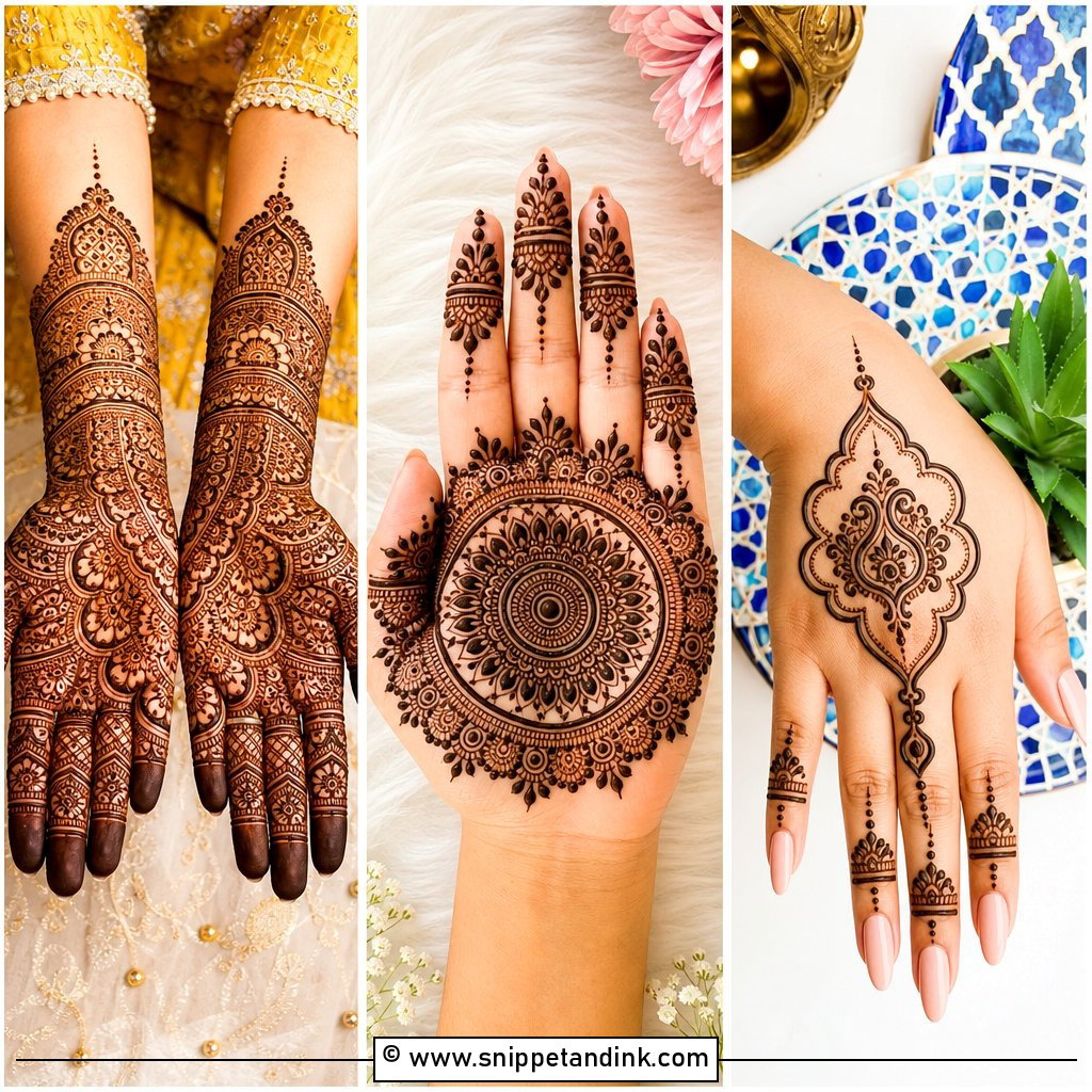 35 Henna Mehndi Design Ideas for Modern Festive Style