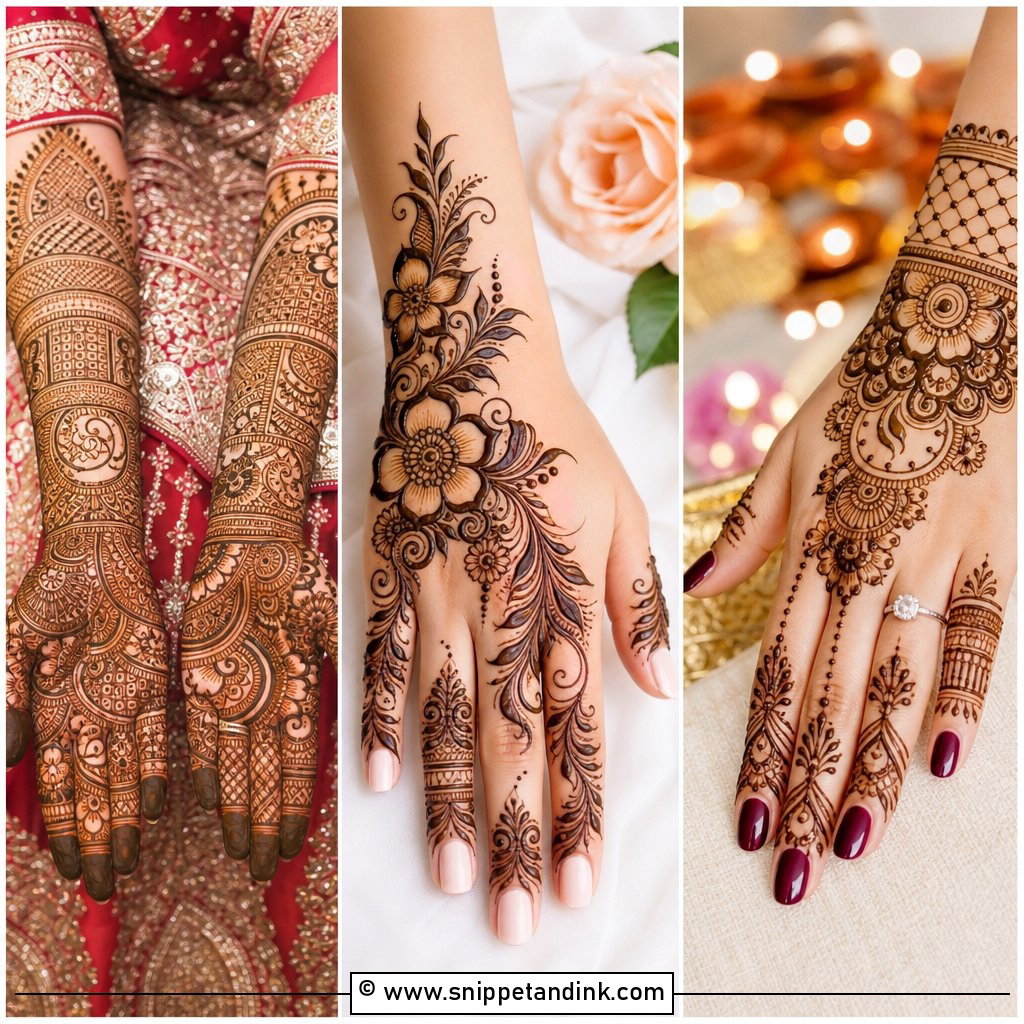 35 Indian Mehndi Designs for Brides and Festive Style 2025