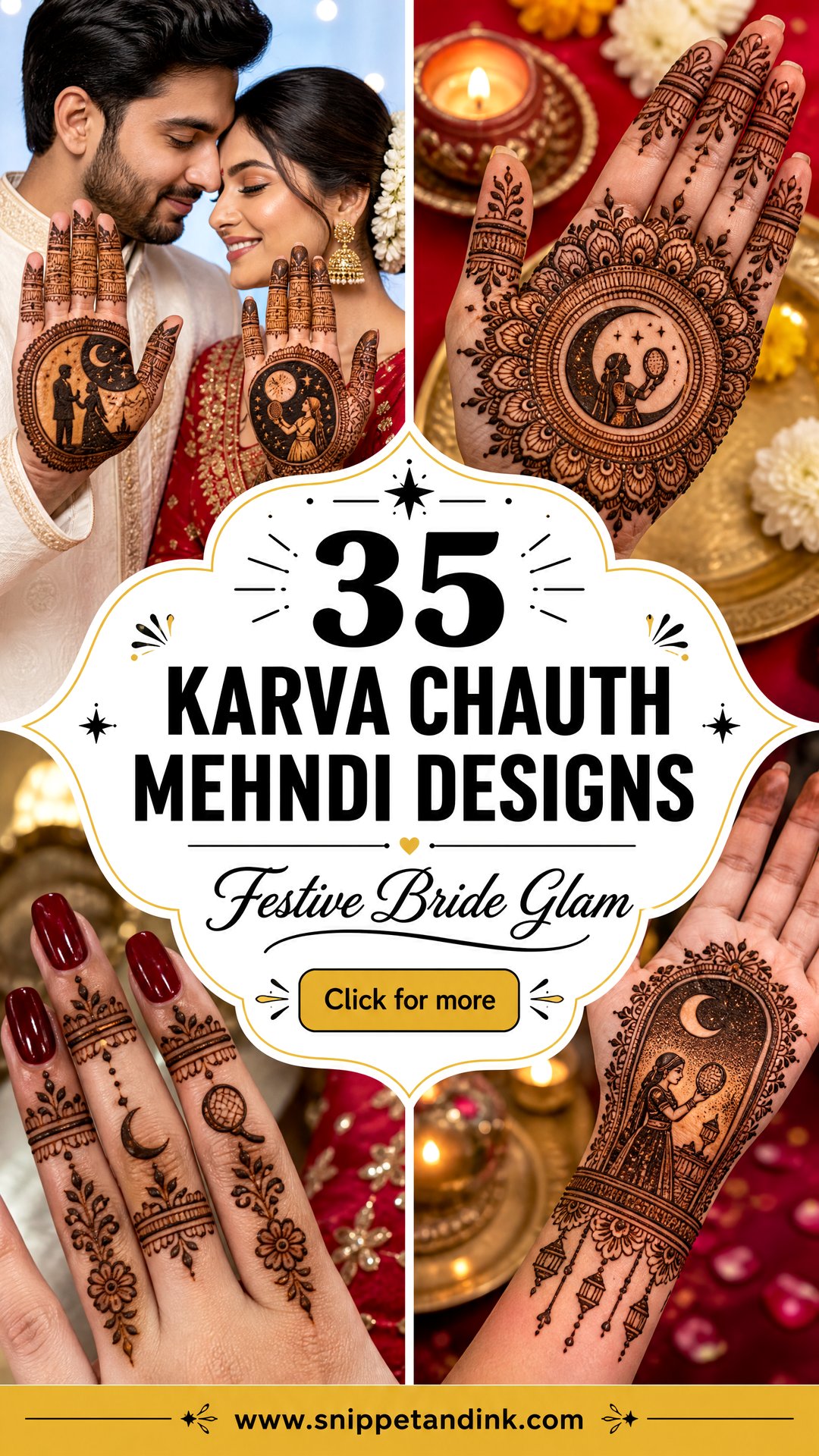 35 Karva Chauth Mehndi Designs for Festive Bride Glam Looks - 35 Karva Chauth Mehndi Designs for Festive Bride Glam Looks