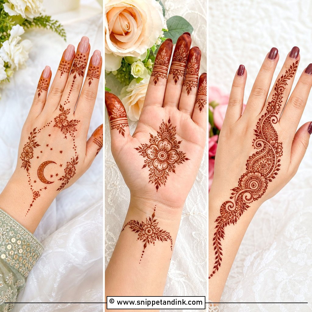 35 Khafif Mehndi Design Ideas for Minimal Bridal Glam Now