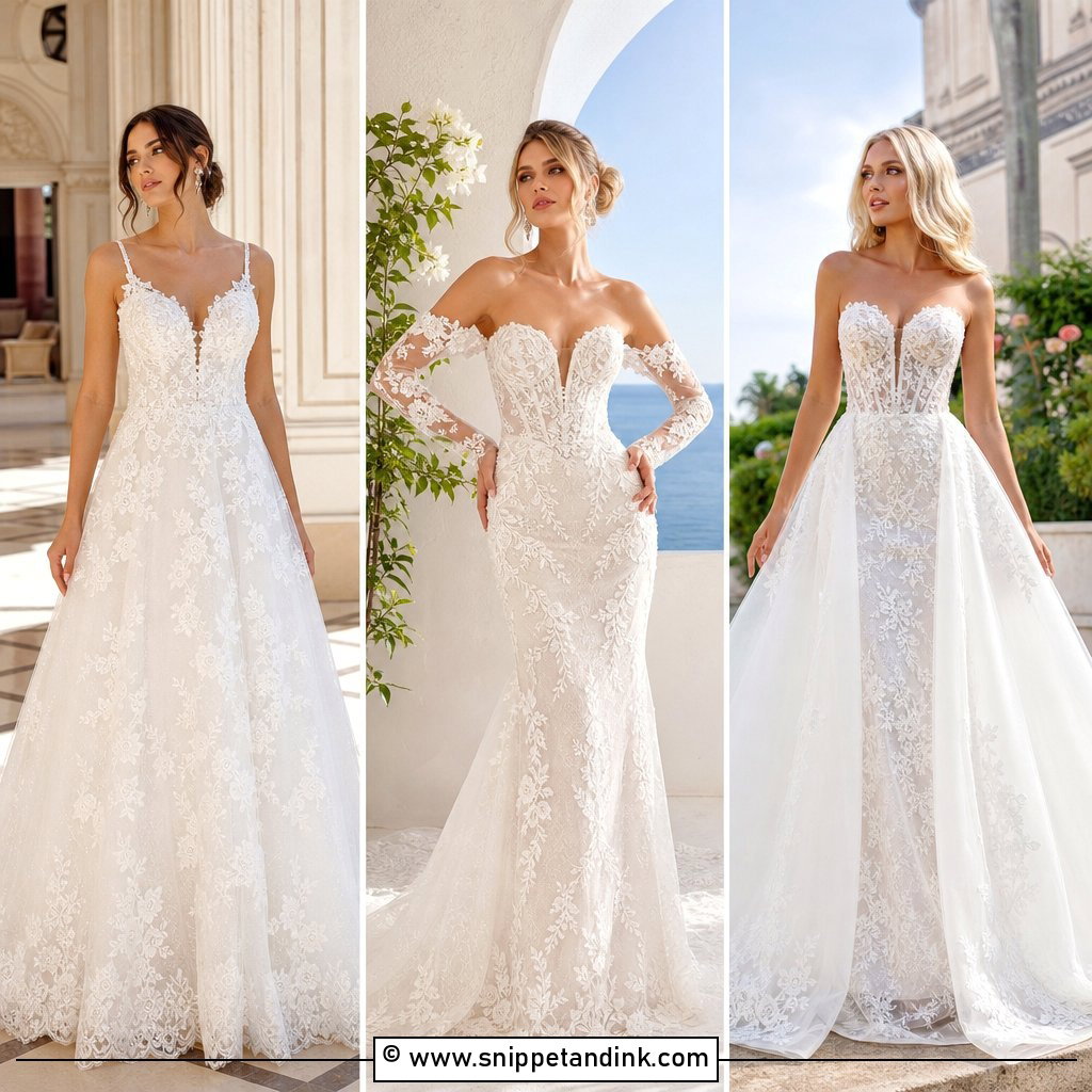 35 Lace Wedding Dress Ideas for Romantic Brides