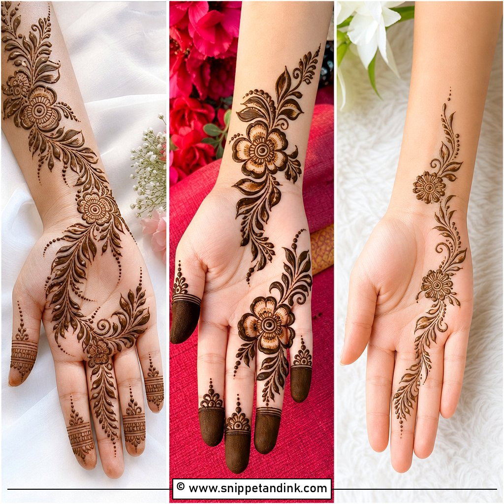 35 Latest Arabic Front Hand Mehndi Designs for Brides