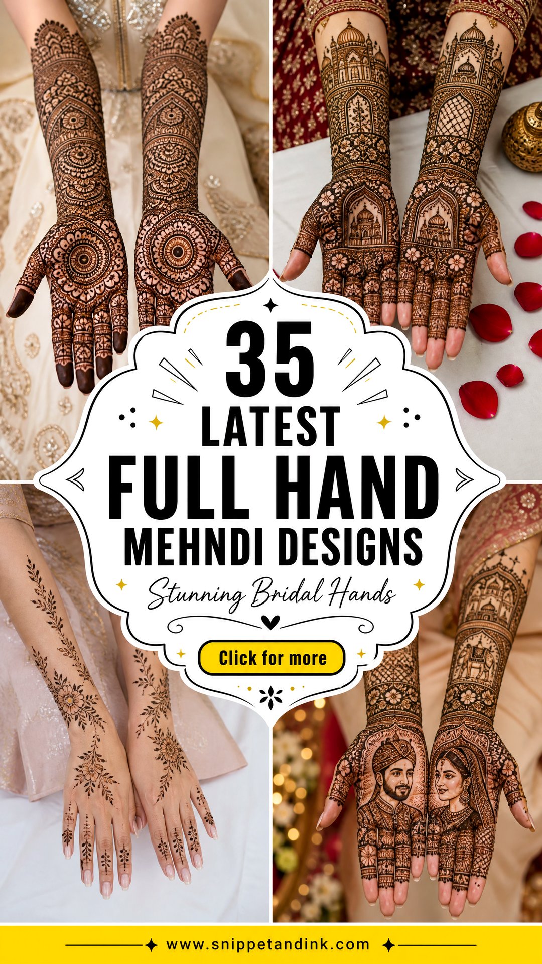 35 Latest Full Hand Mehndi Designs for Stunning Brides - 35 Latest Full Hand Mehndi Designs for Stunning Brides
