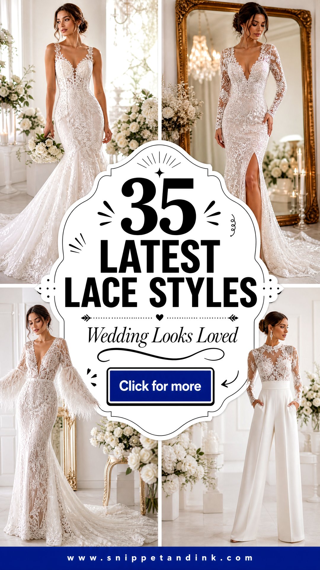 35 Latest Lace Styles for Wedding Looks Youll Love - 35 Latest Lace Styles for Wedding Looks You’ll Love