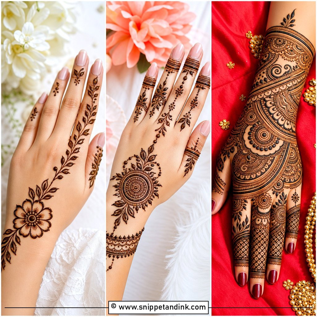 35 Latest Mehndi Designs for Brides Parties and Festivals