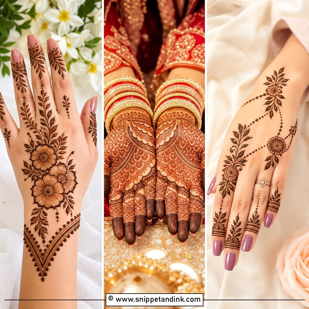 35 Latest Simple Mehndi Designs for Elegant Hands Today