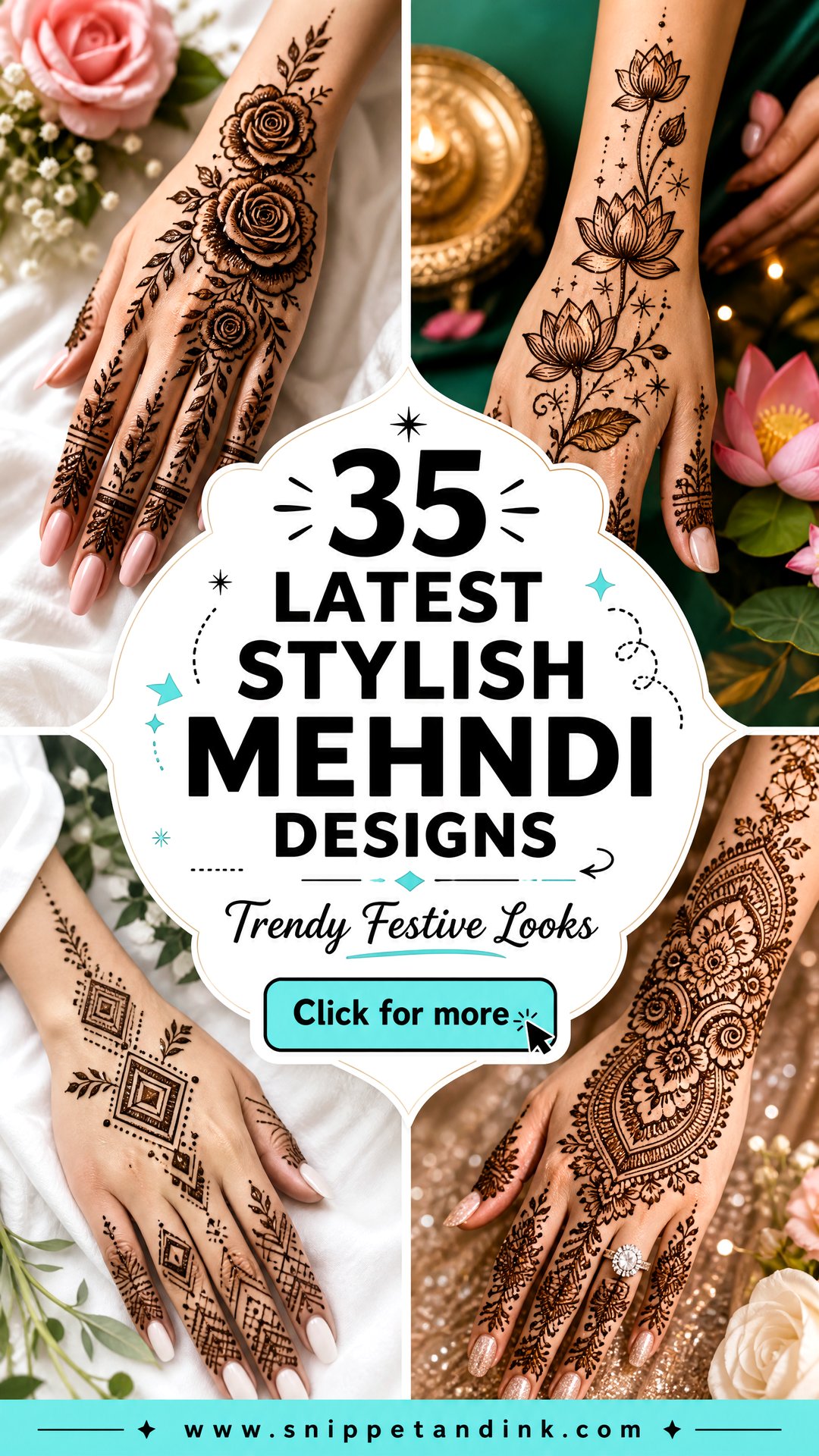 35 Latest Stylish Mehndi Designs for Trendy Festive Looks - 35 Latest Stylish Mehndi Designs for Trendy Festive Looks