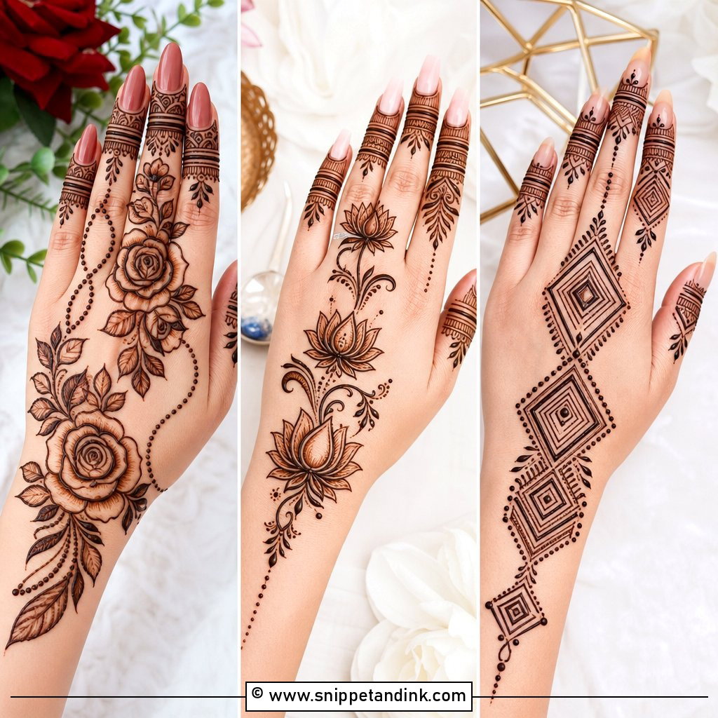 35 Latest Stylish Mehndi Designs for Trendy Festive Looks