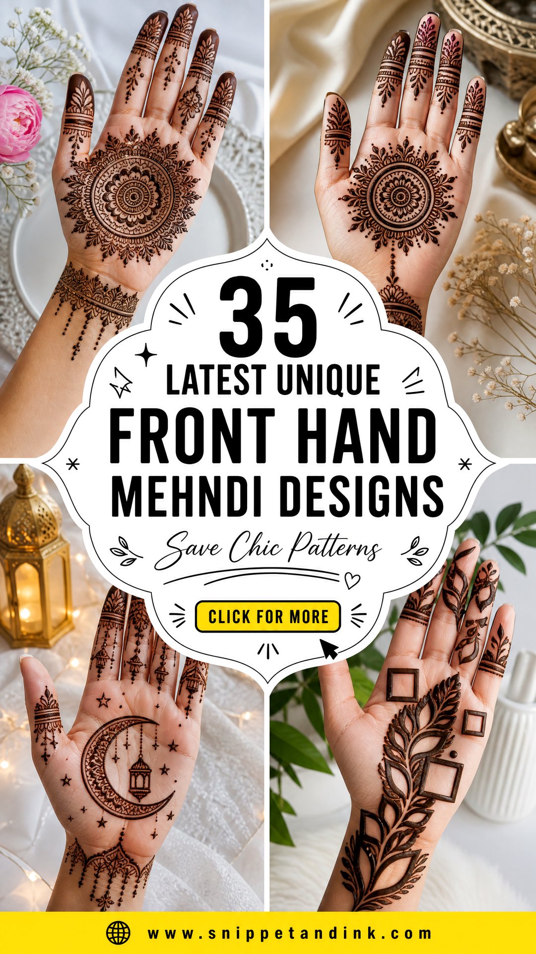 35 Latest Unique Front Hand Mehndi Designs to Save Now - 35 Latest Unique Front Hand Mehndi Designs to Save Now