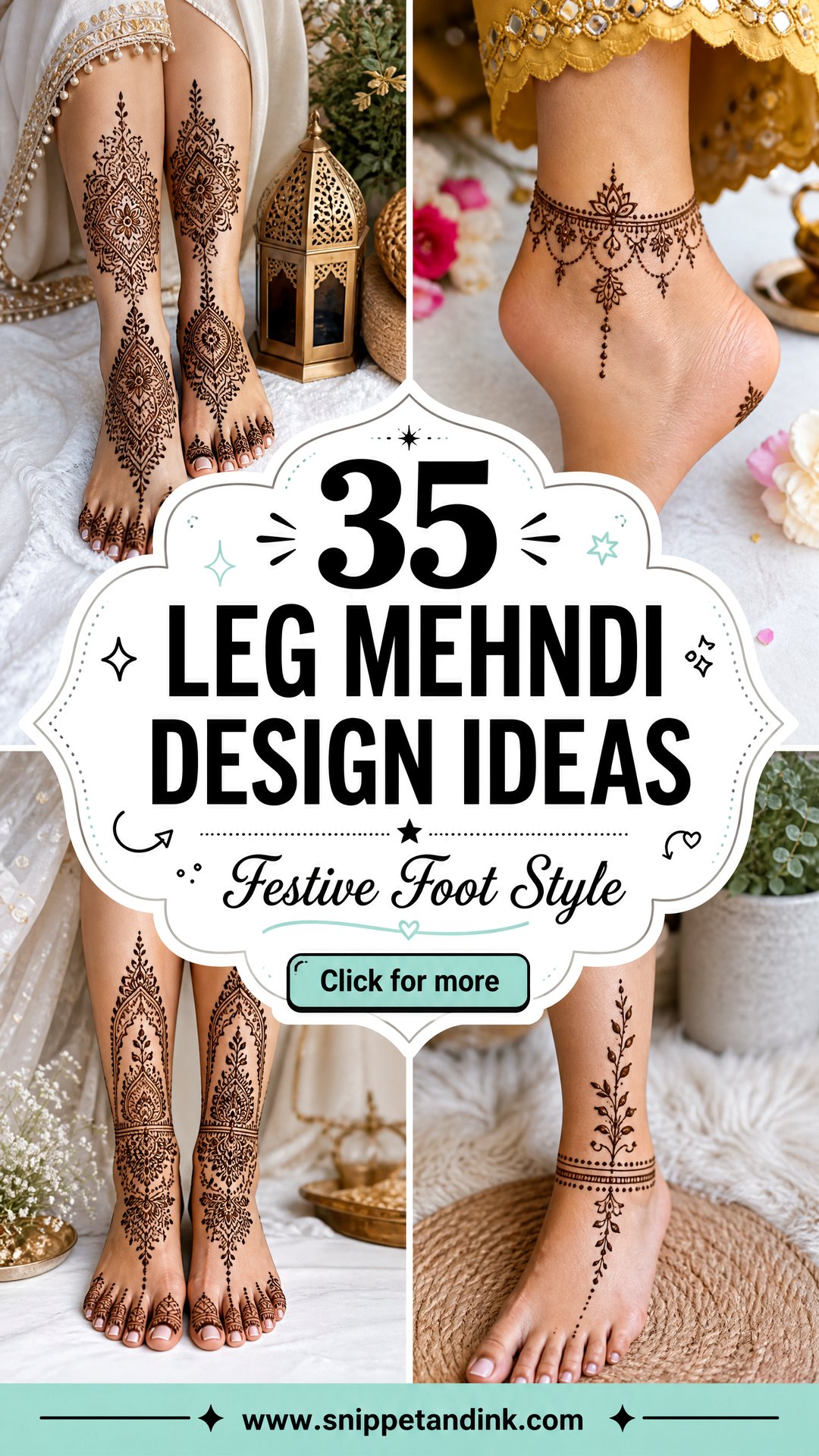 35 Leg Mehndi Design Ideas for Brides and Festive Looks - 35 Leg Mehndi Design Ideas for Brides and Festive Looks