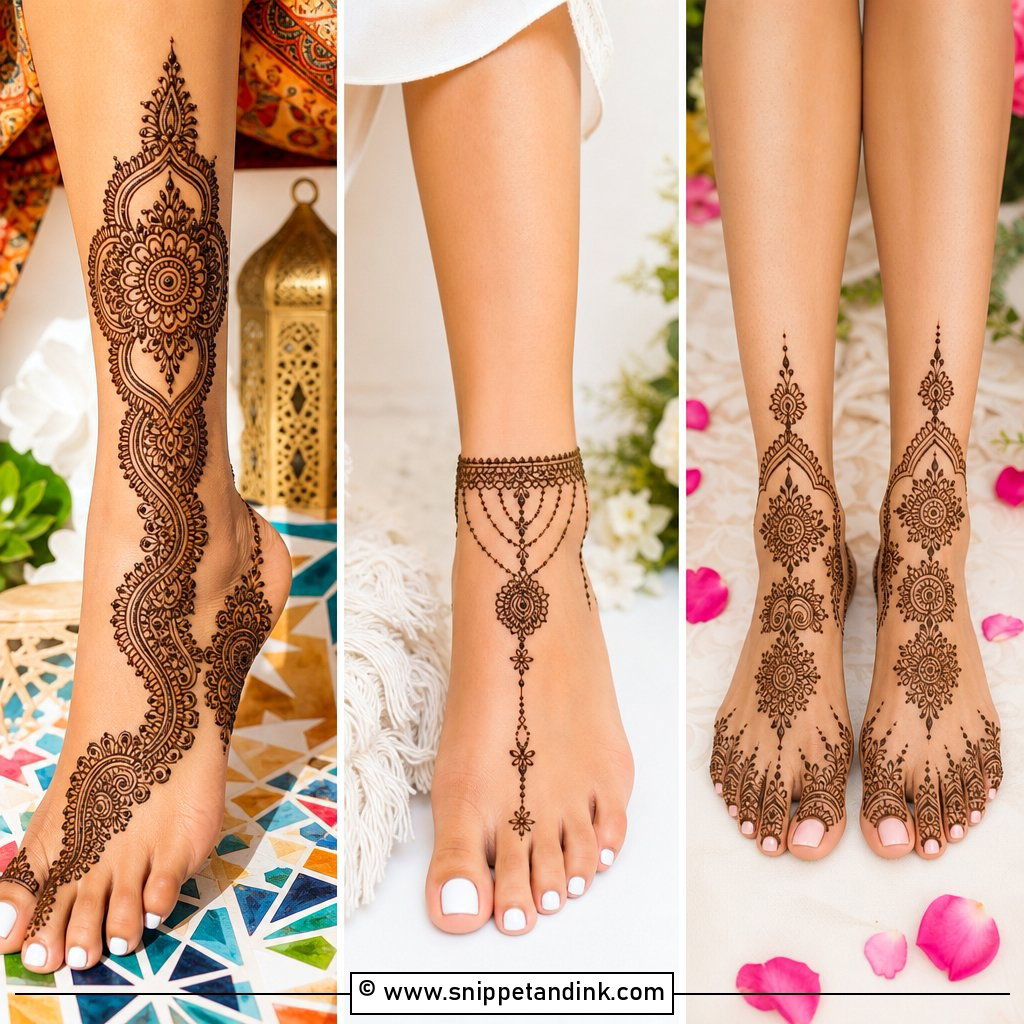 35 Leg Mehndi Design Ideas for Brides and Festive Looks