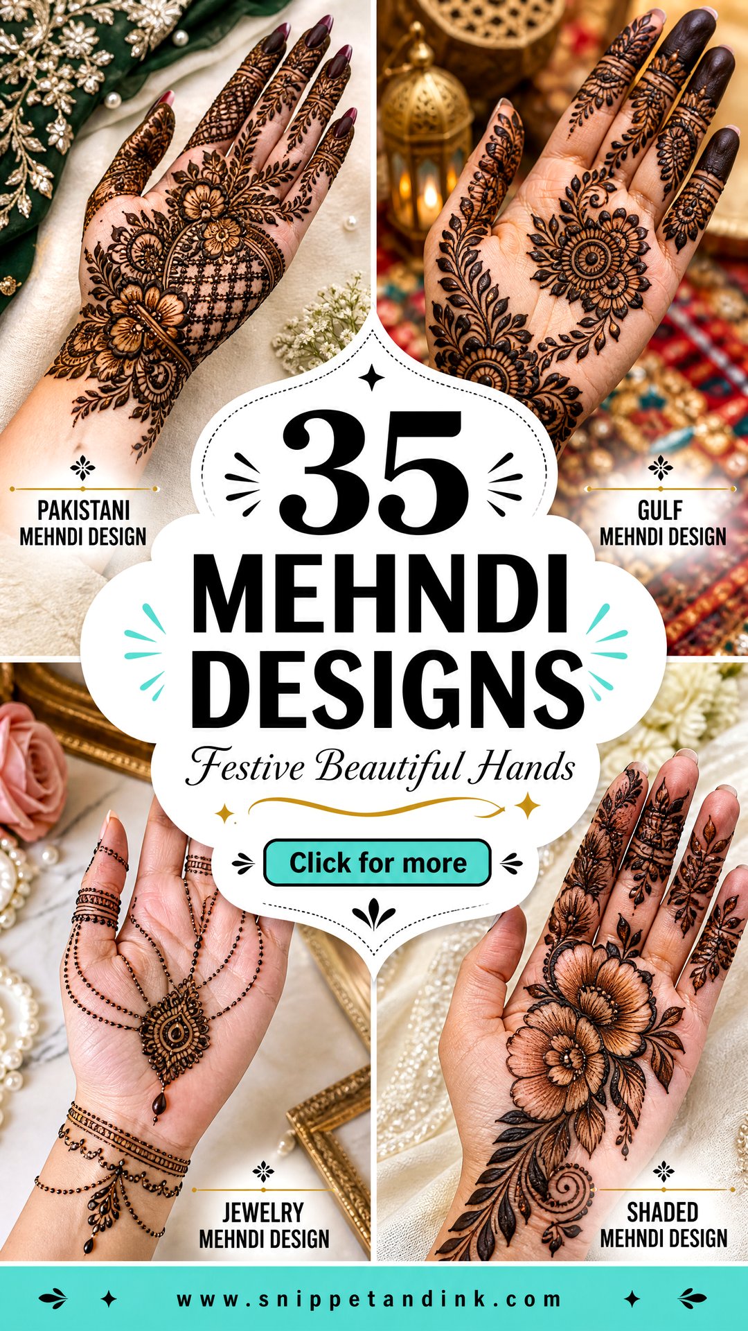 35 Mehndi Designs for Beautiful Hands and Festive Style - 35 Mehndi Designs for Beautiful Hands and Festive Style