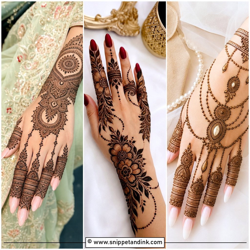 35 Mehndi Designs for Beautiful Hands and Festive Style