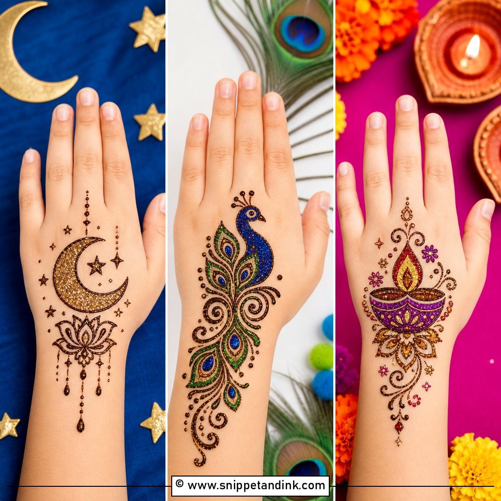 35 Mehndi Designs for Kids That Are Cute and Easy
