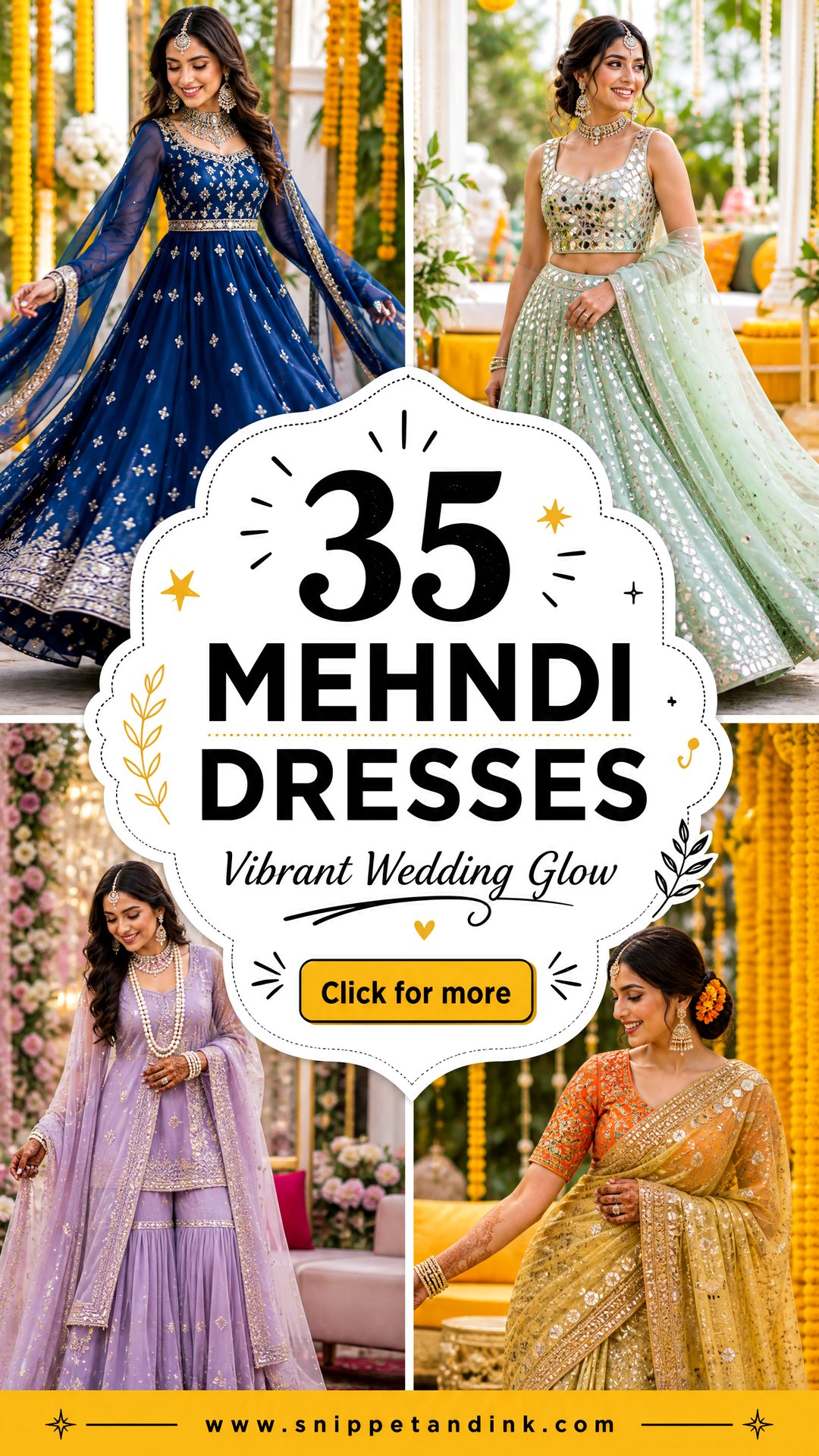 35 Mehndi Dresses for a Vibrant Pre-Wedding Celebration - 35 Mehndi Dresses for a Vibrant Pre-Wedding Celebration