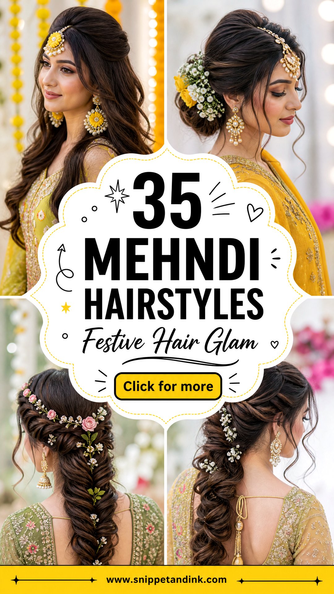 35 Mehndi Hairstyles for Brides and Festive Glam - 35 Mehndi Hairstyles for Brides and Festive Glam