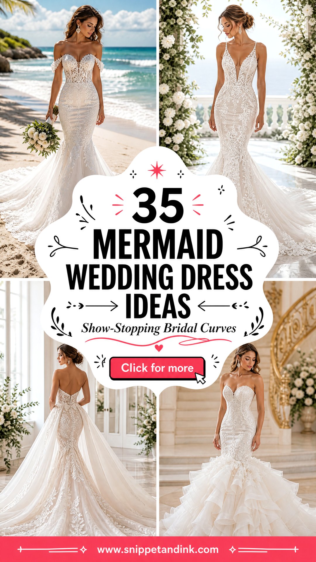 35 Mermaid Wedding Dress Ideas for a Show-Stopping Aisle - 35 Mermaid Wedding Dress Ideas for a Show-Stopping Aisle