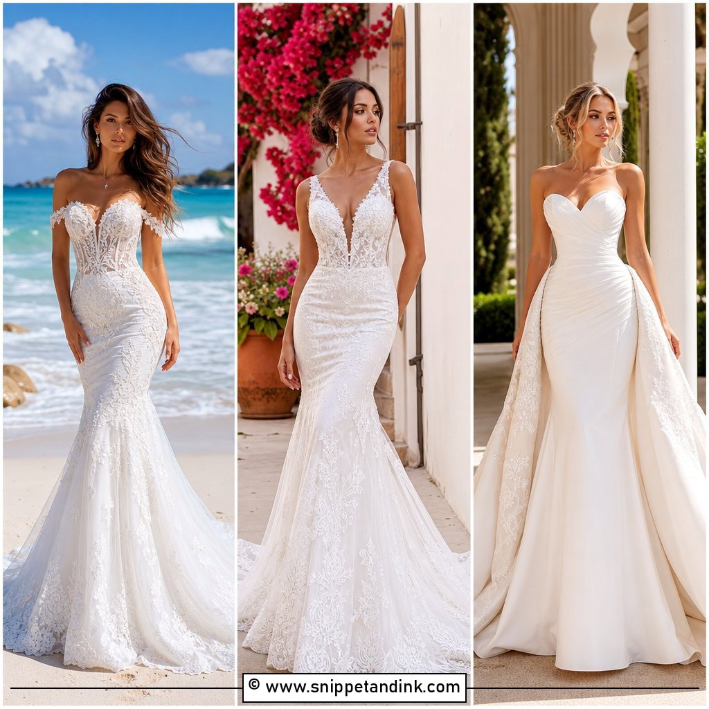 35 Mermaid Wedding Dress Ideas for a Show-Stopping Aisle