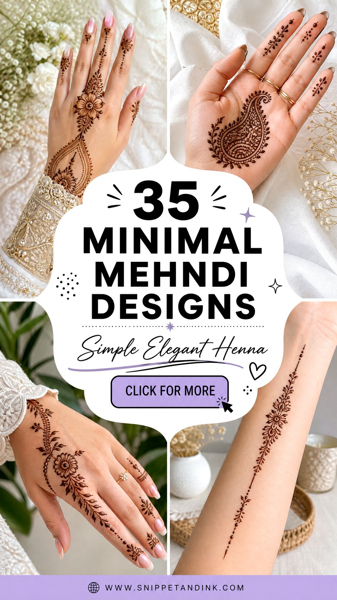35 Minimal Mehndi Designs for Simple Elegant Style - 35 Minimal Mehndi Designs for Simple Elegant Style