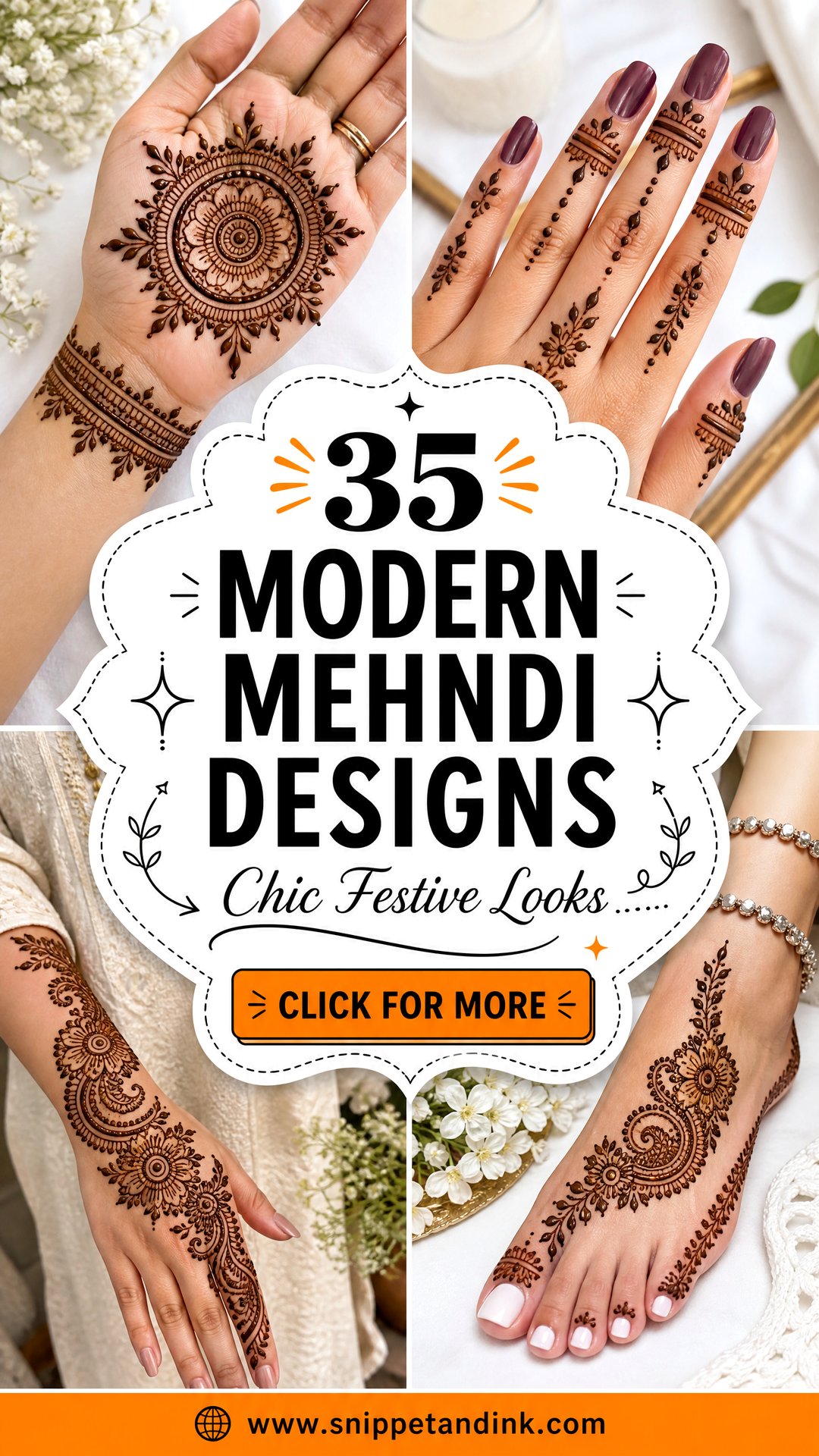 35 Modern Mehndi Designs for Chic Festive Looks - 35 Modern Mehndi Designs for Chic Festive Looks