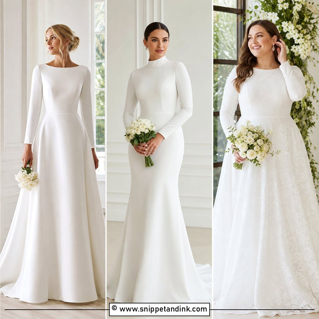 35 Modest Wedding Dresses for Elegant Bridal Inspiration
