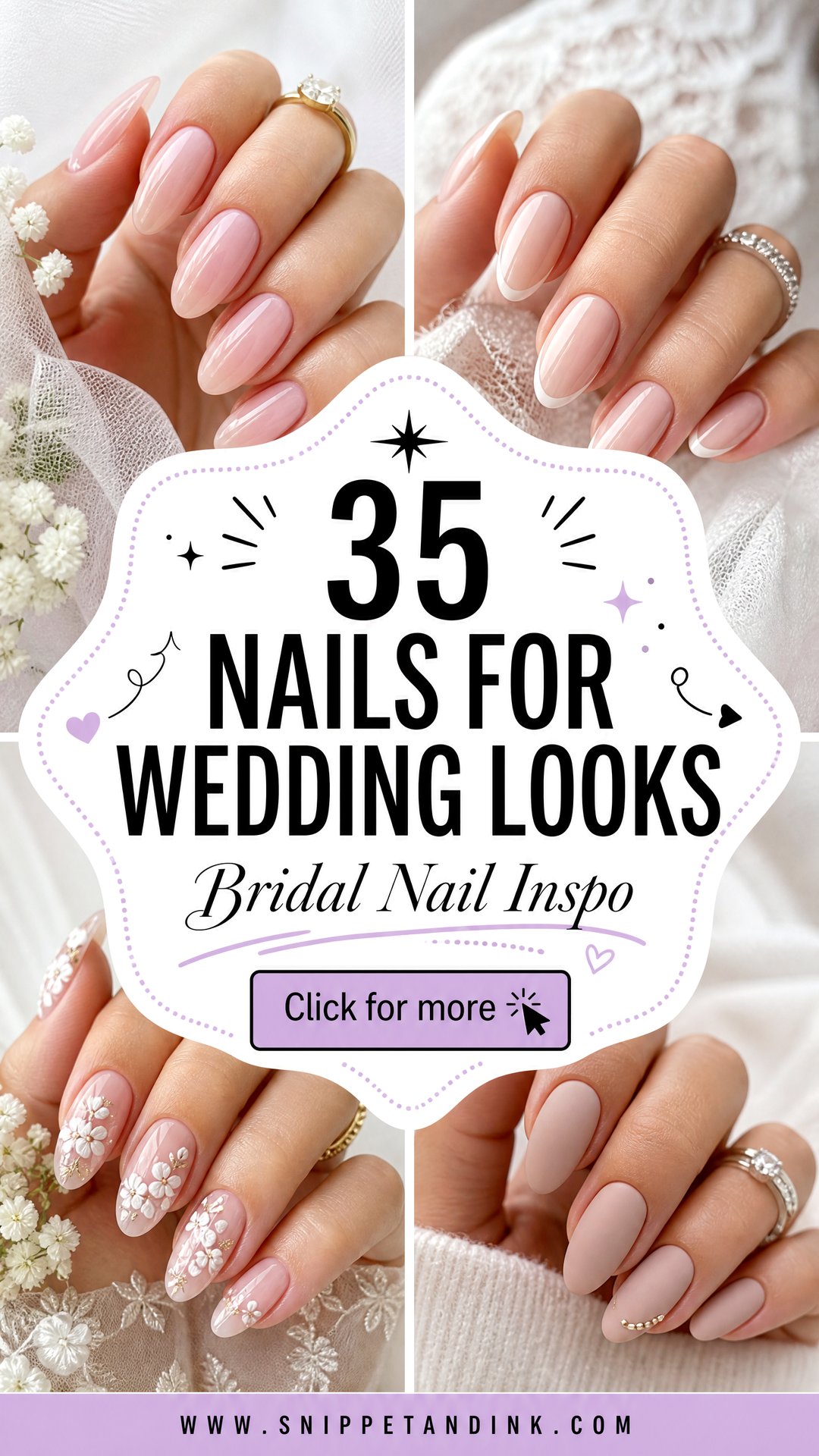 35 Nails for Wedding Looks Every Bride Will Love - 35 Nails for Wedding Looks Every Bride Will Love