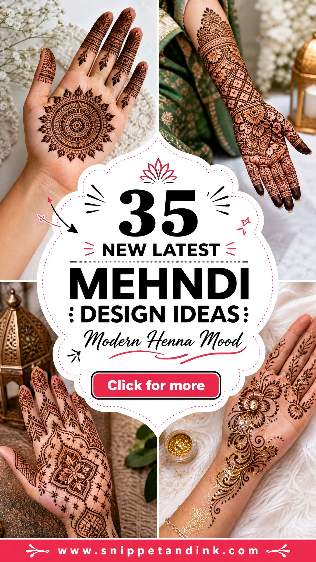 35 New Latest Mehndi Design Ideas For Modern Hands - 35 New Latest Mehndi Design Ideas For Modern Hands