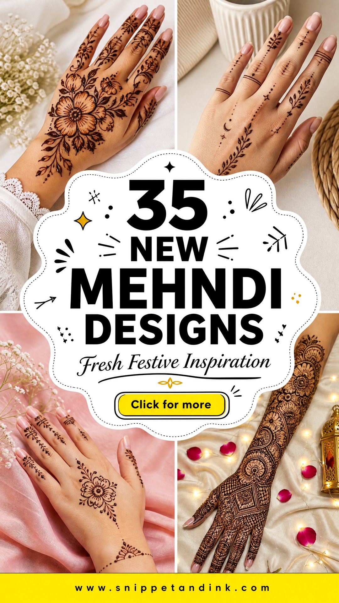35 New Mehndi Designs for Fresh Festive Inspiration - 35 New Mehndi Designs for Fresh Festive Inspiration
