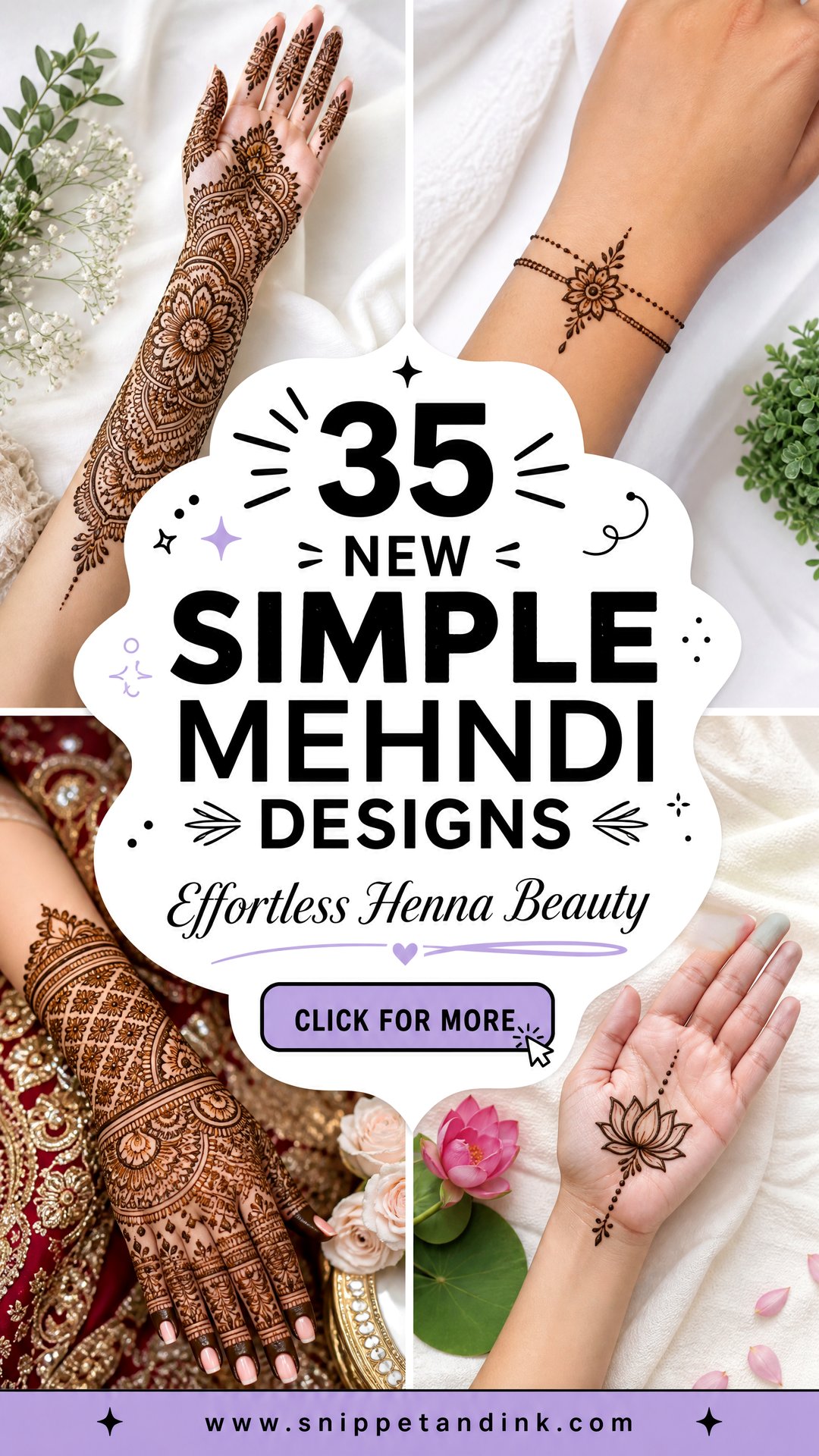 35 New Simple Mehndi Designs For Effortless Beauty - 35 New Simple Mehndi Designs For Effortless Beauty
