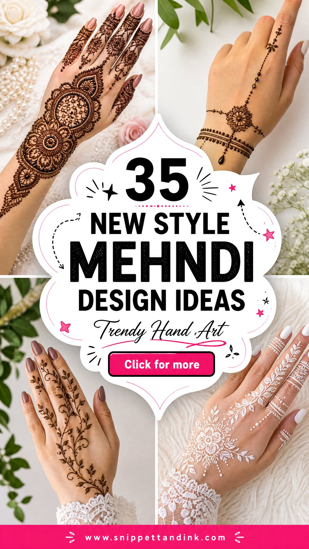 35 New Style Mehndi Design Ideas For Trendy Hands - 35 New Style Mehndi Design Ideas For Trendy Hands