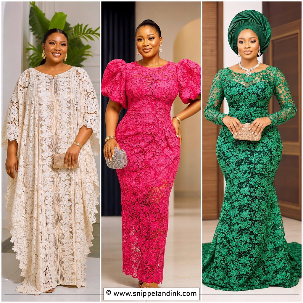 35 Nigerian Lace Gown Styles For Stunning Occasion Looks