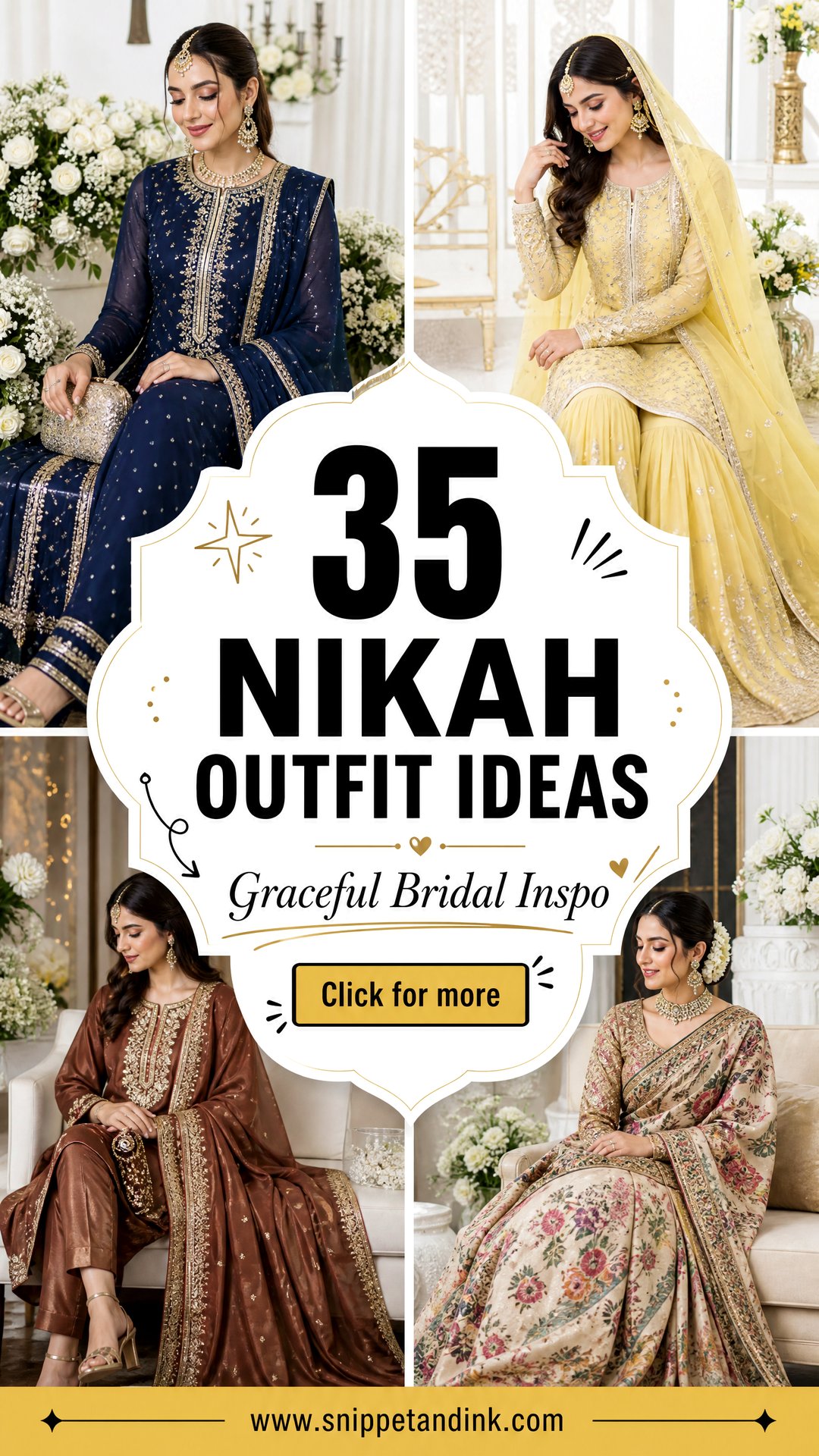 35 Nikah Outfit Ideas For Graceful Bridal Inspiration - 35 Nikah Outfit Ideas For Graceful Bridal Inspiration