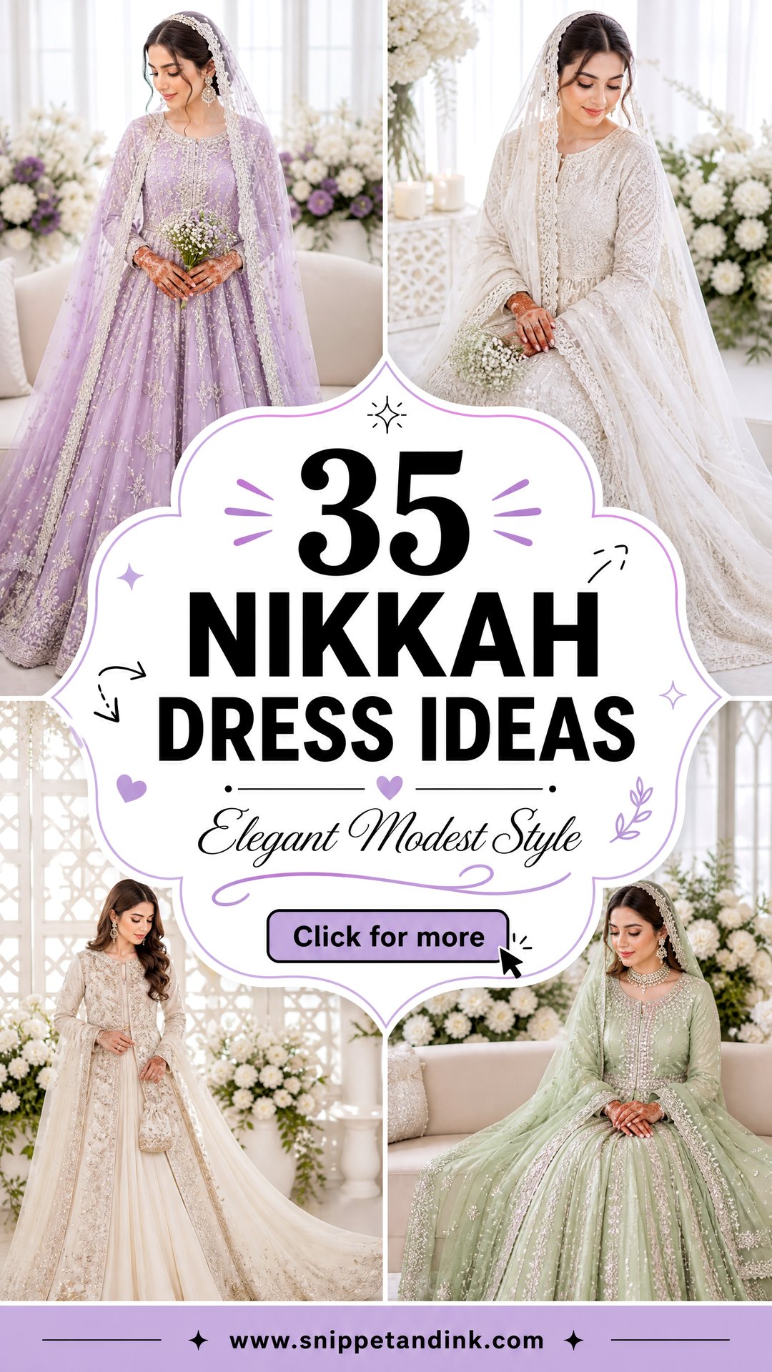 35 Nikkah Dress Ideas For Elegant Modest Bridal Style - 35 Nikkah Dress Ideas For Elegant, Modest Bridal Style