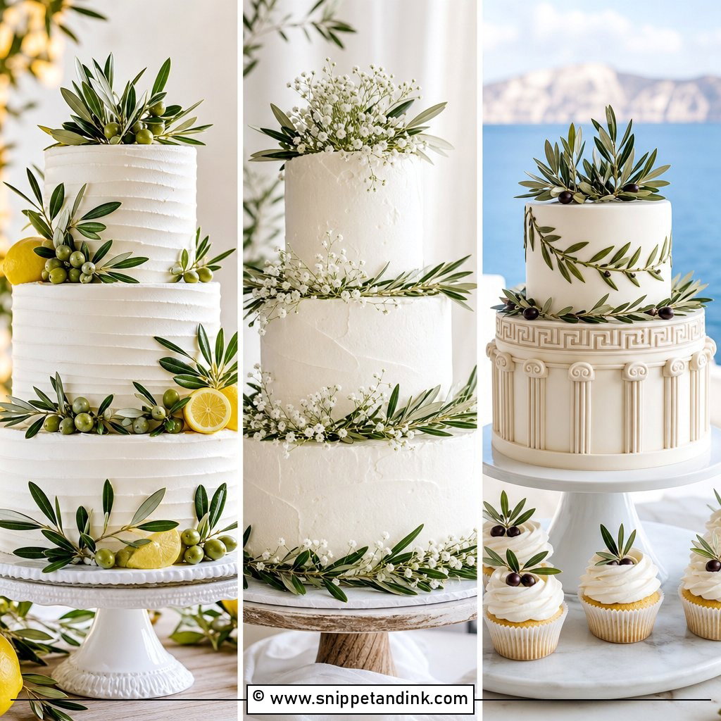 35 Olive Leaf Wedding Cake Ideas For Natural Elegance